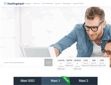 Tablet Screenshot of hostingmaxi.com.br